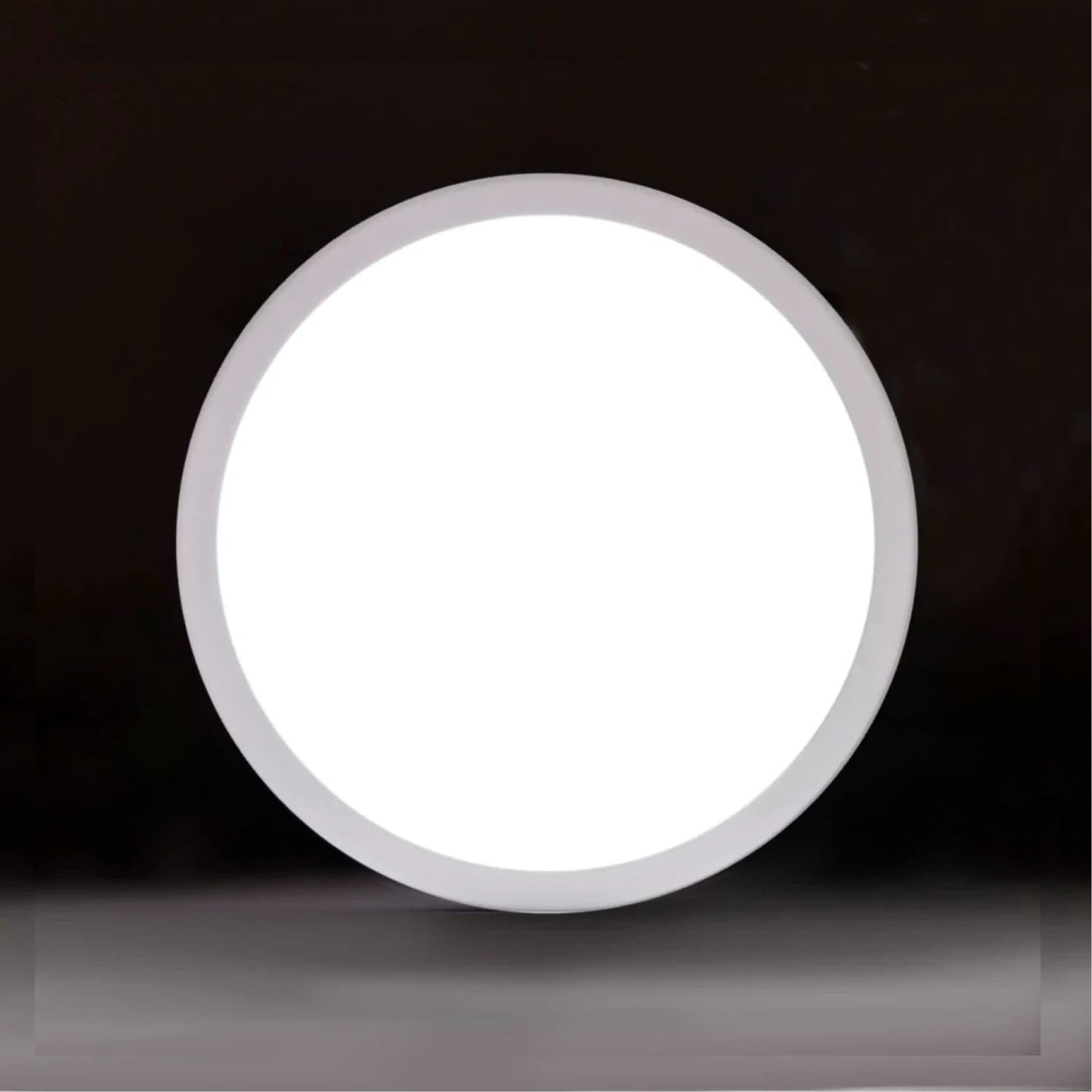 Lámpara panel LED redonda blanca, 15W de luz brillante, ideal para empotrar