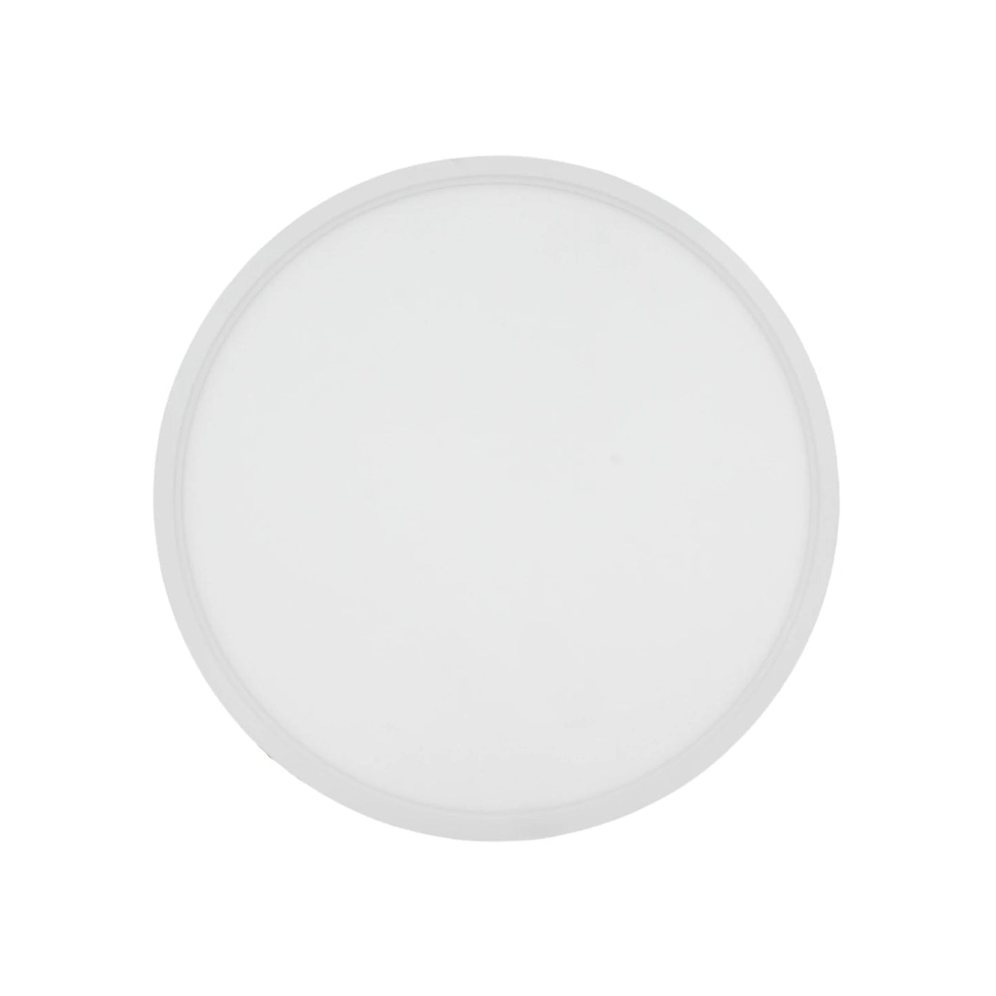 Lámpara panel LED redonda blanca de sobreponer, 24W, con 3 tonos de luz