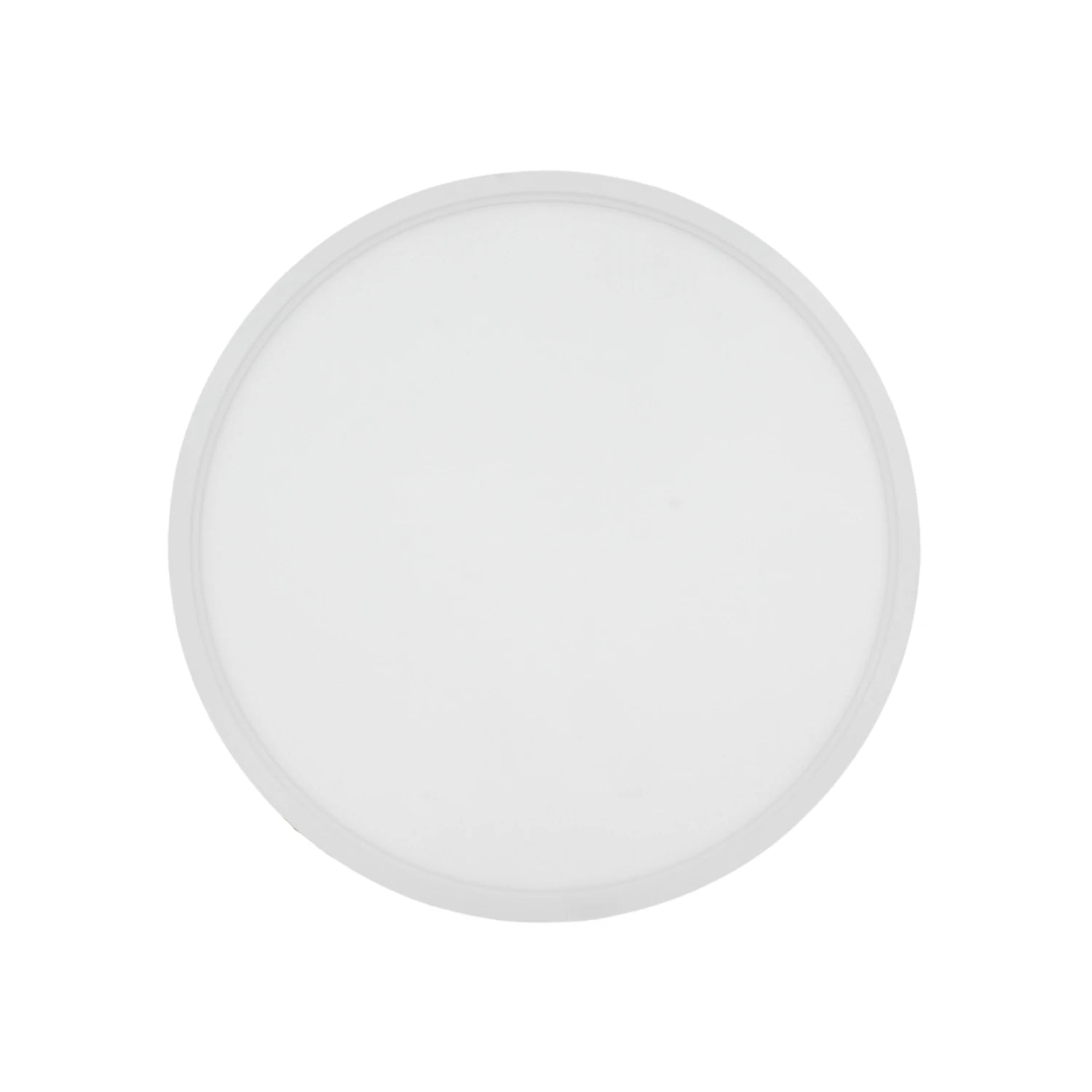 Lámpara panel LED redonda blanca de sobreponer, 24W, con 3 tonos de luz