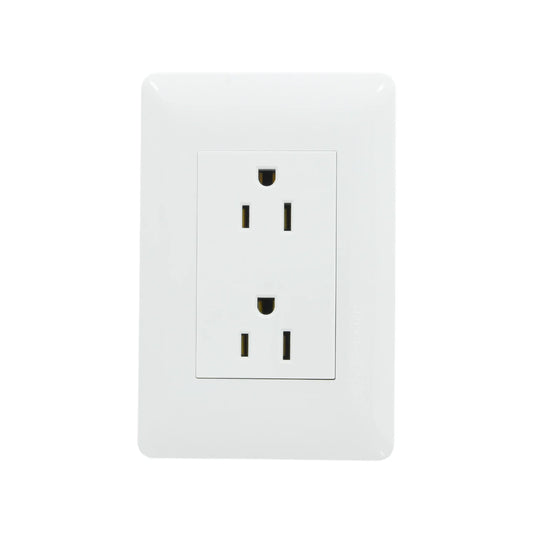 Placa dúplex blanca Solaris ECO-61-BC