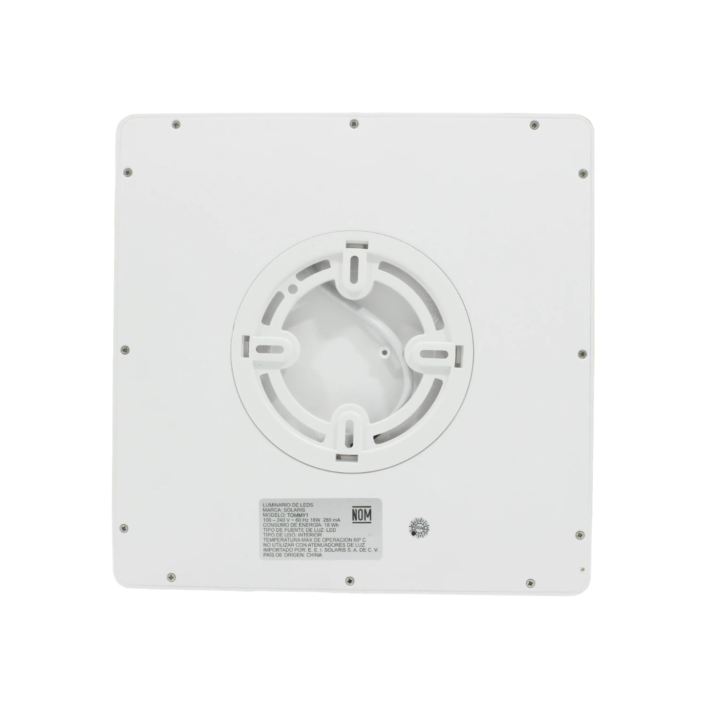 Lámpara panel 18 W cuadrada sobreponer 3 tonos Solaris Tommy-3T-18W