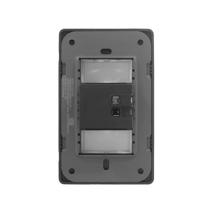 Placa botón para timbre gris Solaris AL-27-GR