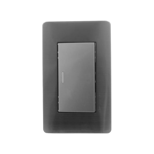 Placa botón para timbre gris Solaris AL-27-GR