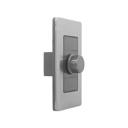 Placa 1 dimmer negro Solaris AL-11-NG