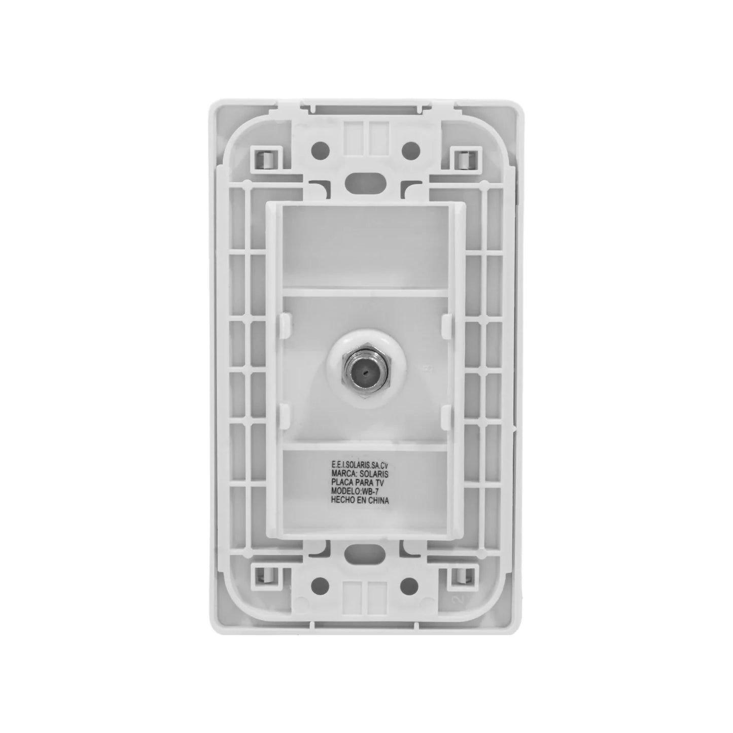 Placa 1 entrada para cable coaxial ultra Solaris WB-8