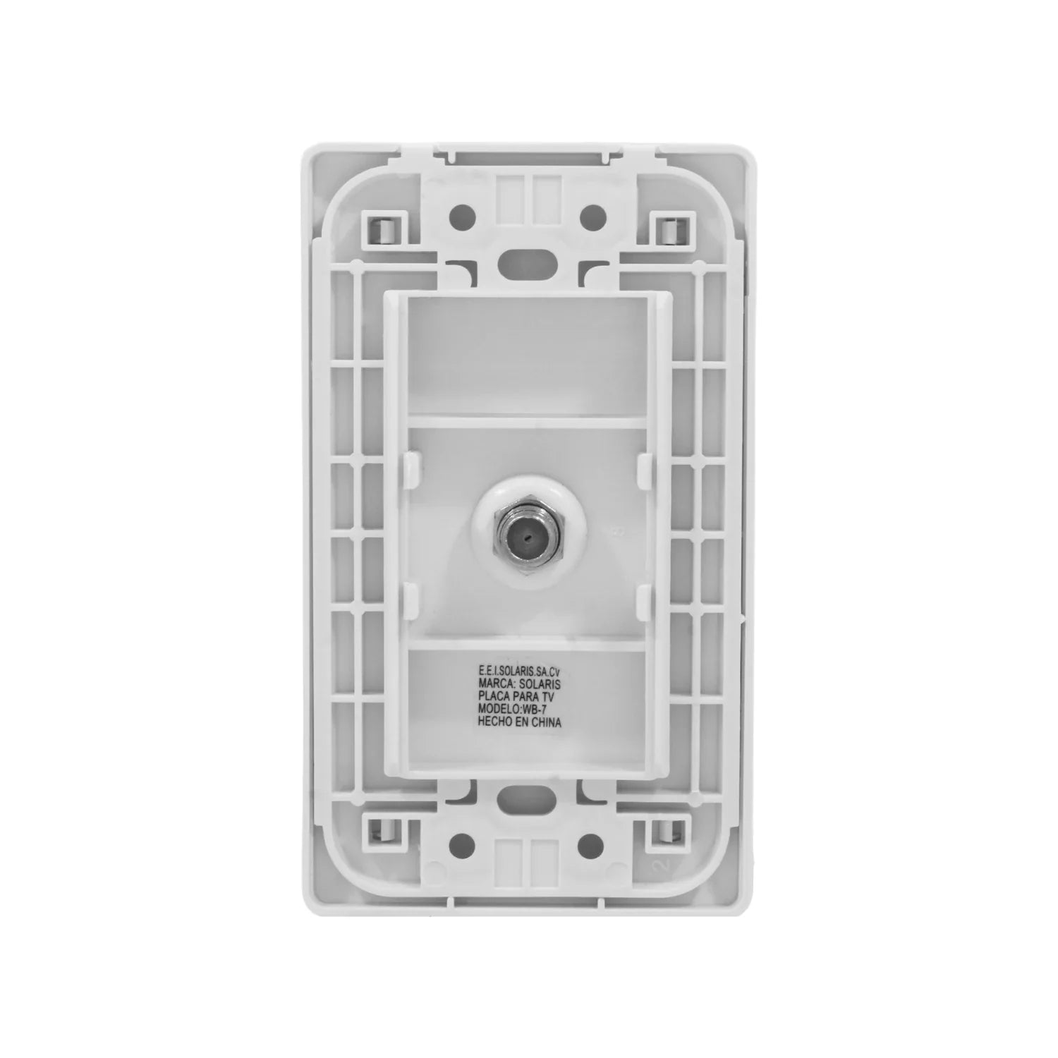 Placa 1 entrada para cable coaxial ultra Solaris WB-8