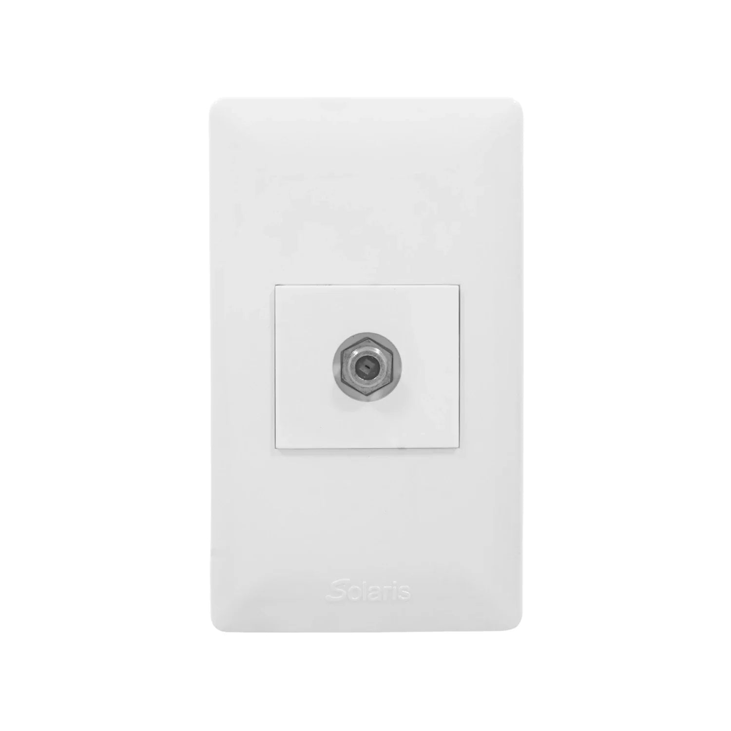 Placa 1 entrada para cable coaxial ultra Solaris WB-7