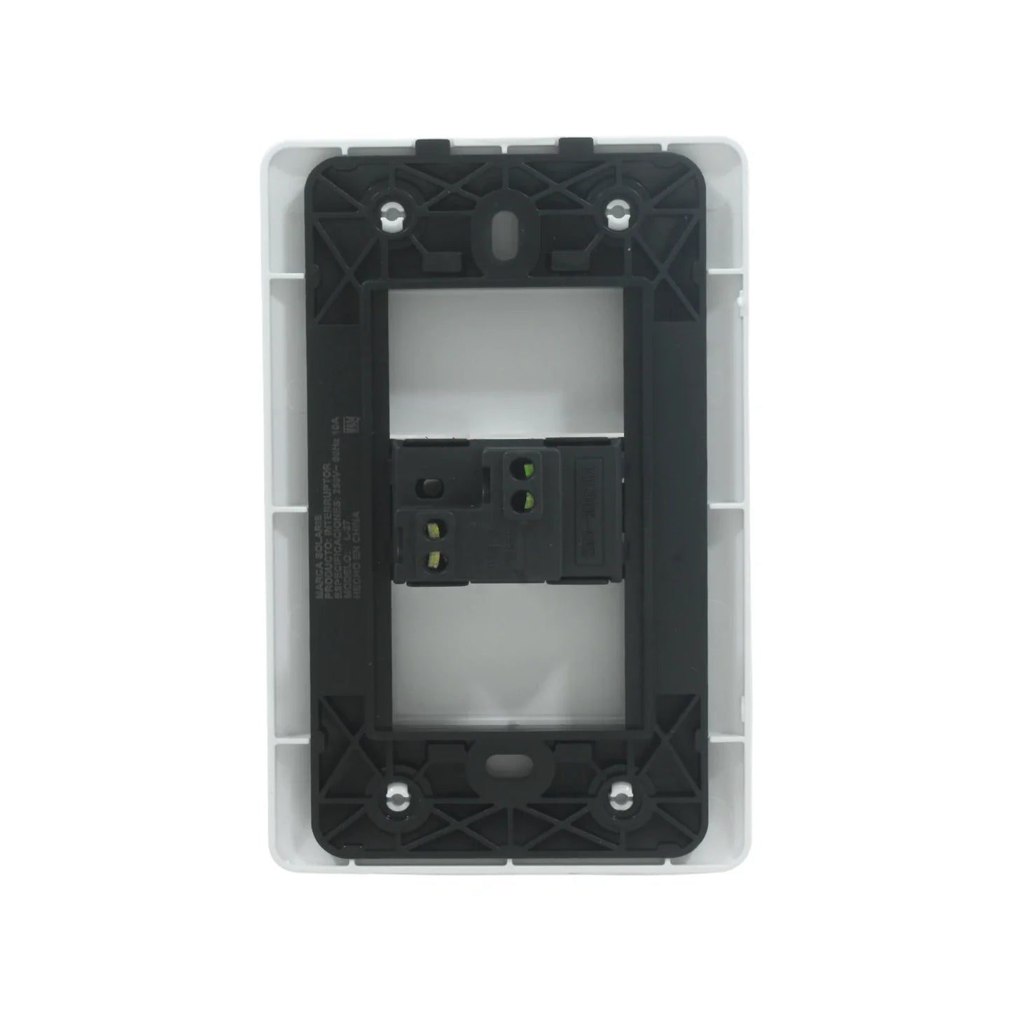 Placa botón para timbre blanco Solaris ECO-27-BC