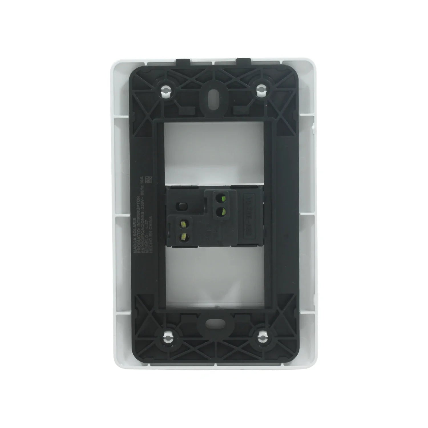 Placa botón para timbre blanco Solaris ECO-27-BC