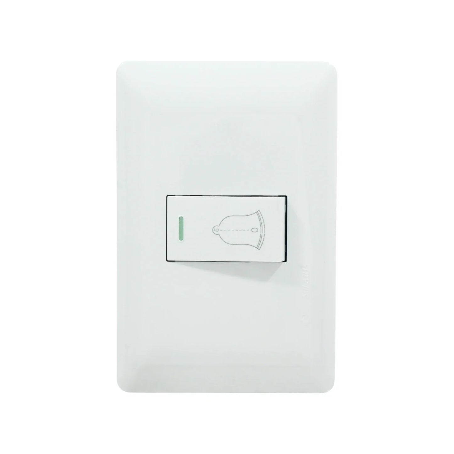 Placa botón para timbre blanco Solaris ECO-27-BC