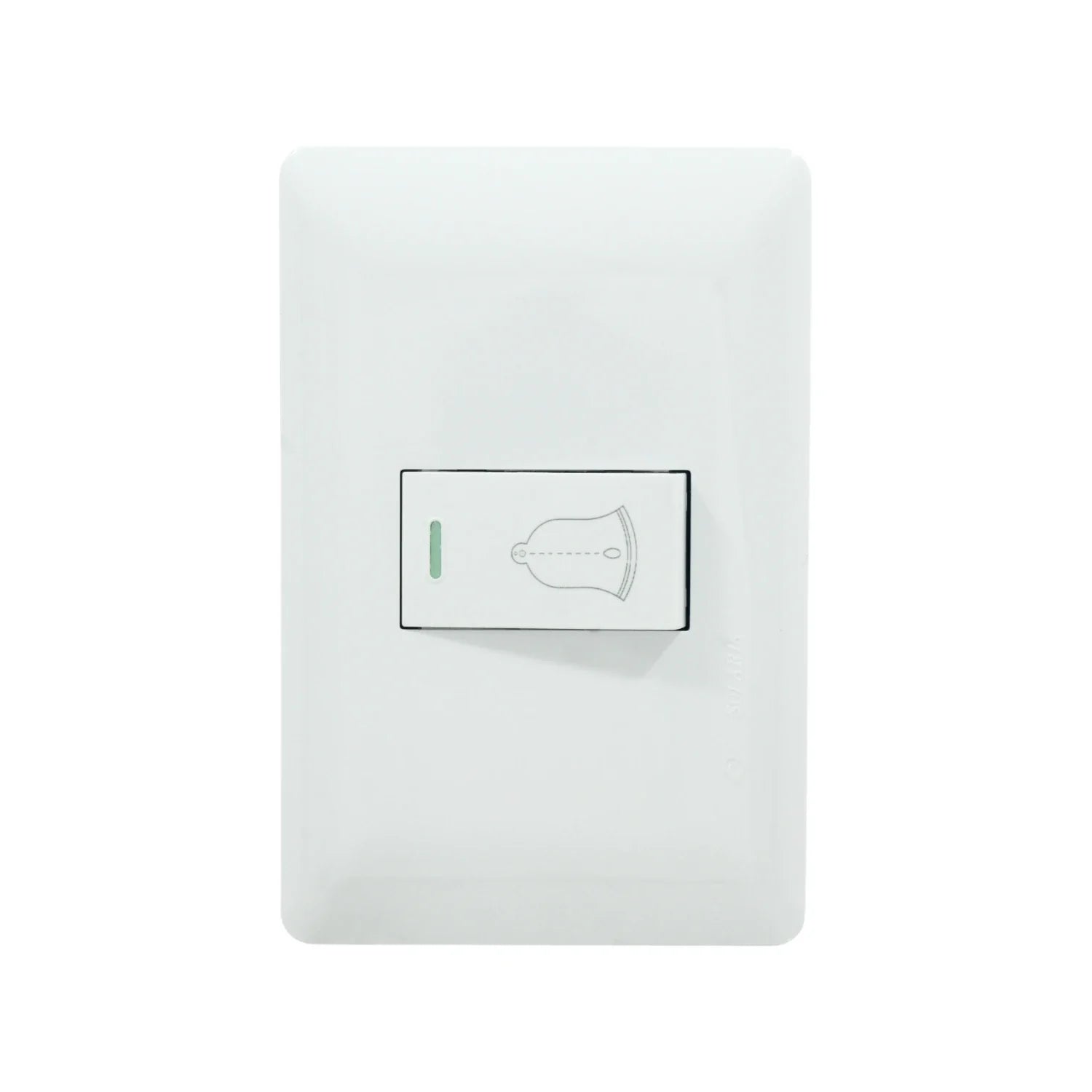 Placa botón para timbre blanco Solaris ECO-27-BC