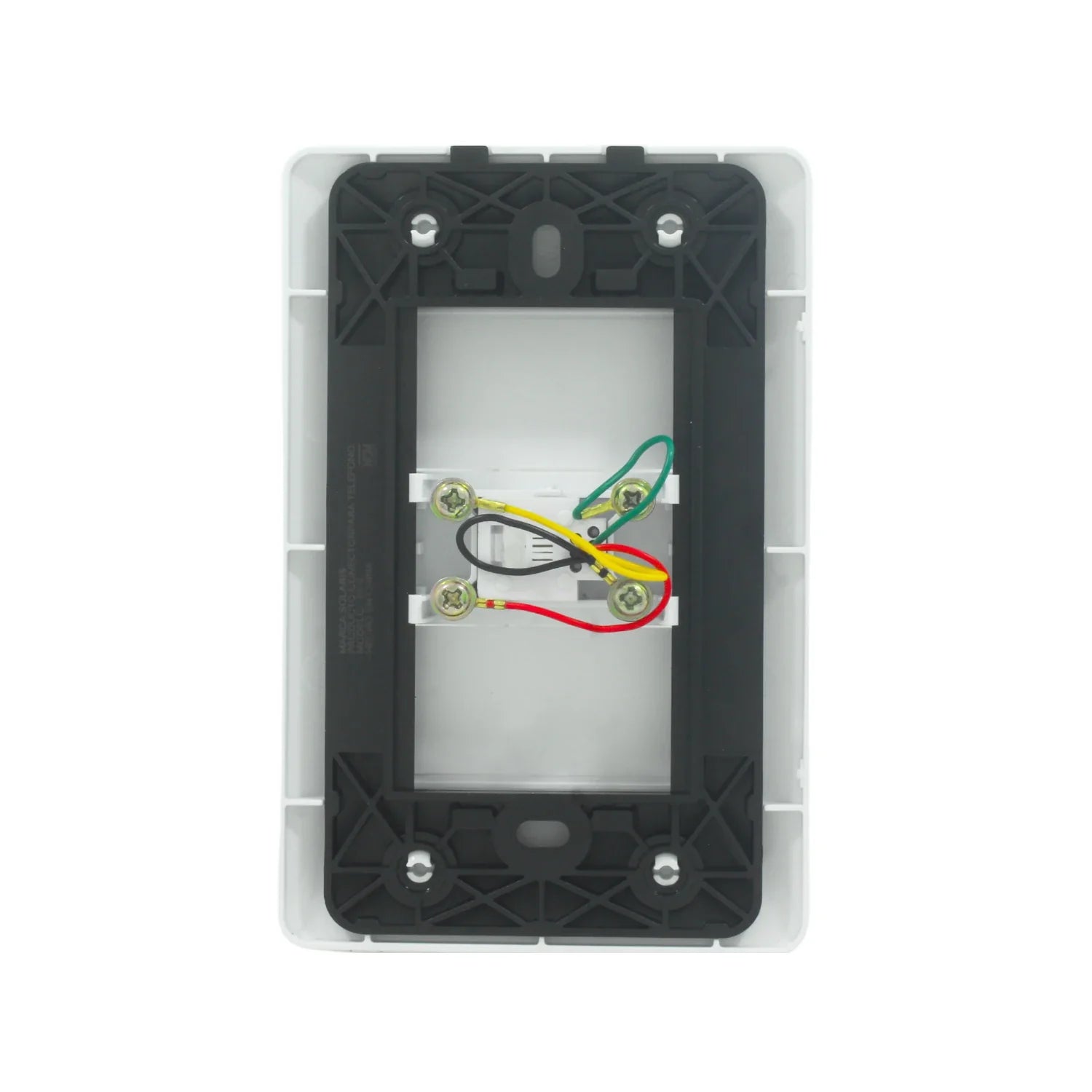 Placa 1 entrada para teléfono blanco Solaris ECO-8-BC
