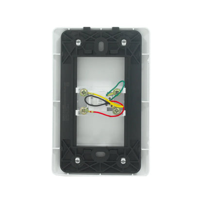 Placa 1 entrada para teléfono blanco Solaris ECO-8-BC