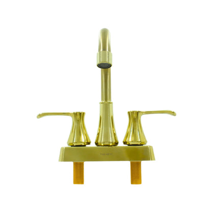 Mezcladora para lavabo 4" dorada Valmex VP42.020BG