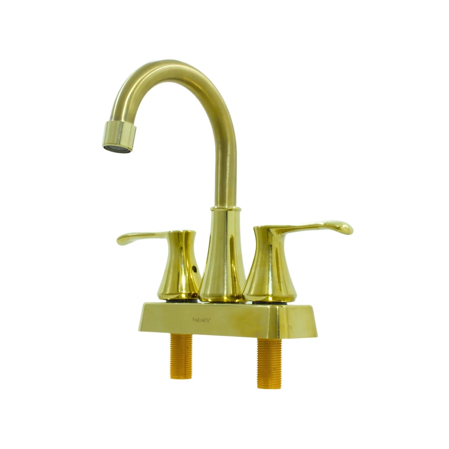 Mezcladora para lavabo 4" dorada Valmex VP42.020BG