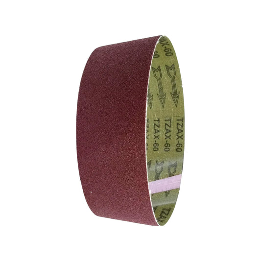 Banda de lija TZAX grano 60 color marrón para lijadora de banda, repuesto abrasivo para madera y metal.