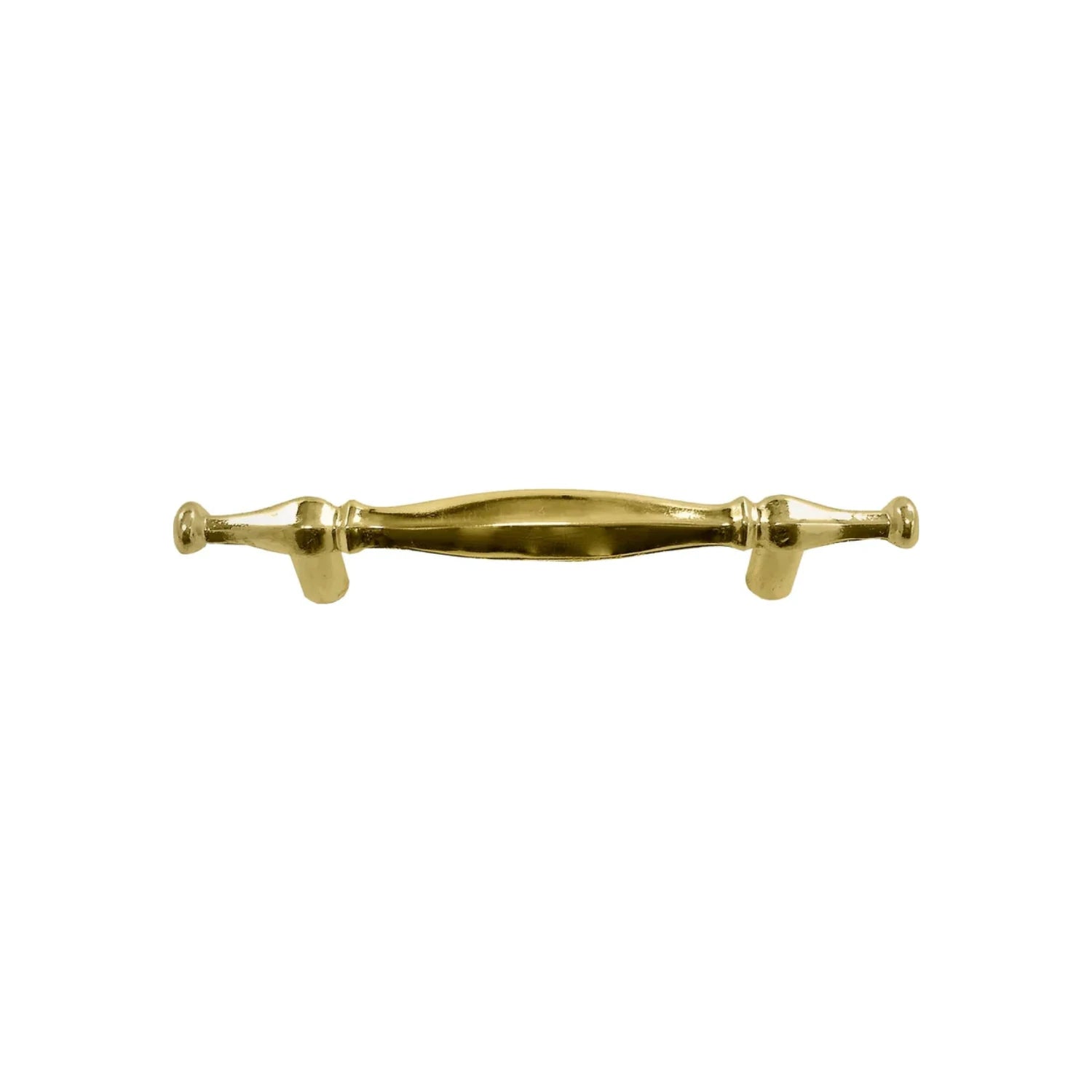 Jaladera de latón brillante 76 mm con diseño egipcio para armarios y cajones