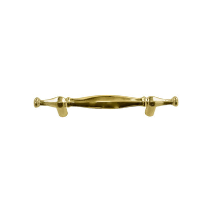 Jaladera de latón brillante 76 mm con diseño egipcio para armarios y cajones