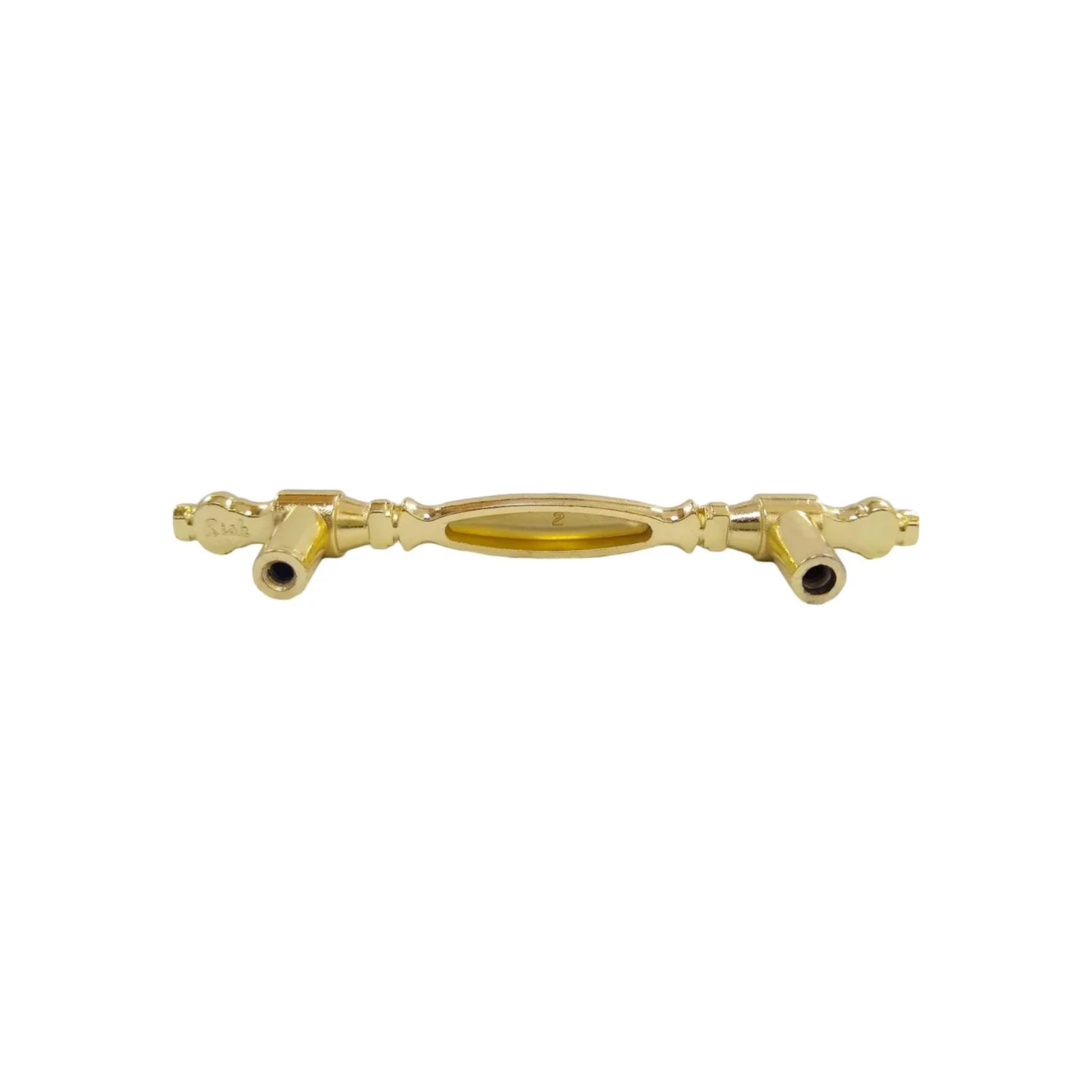 Jaladera decorativa latón brillante Rish para cajones estilo clásico