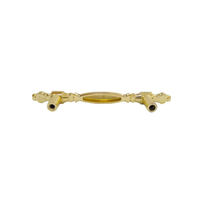Jaladera decorativa latón brillante Rish para cajones estilo clásico