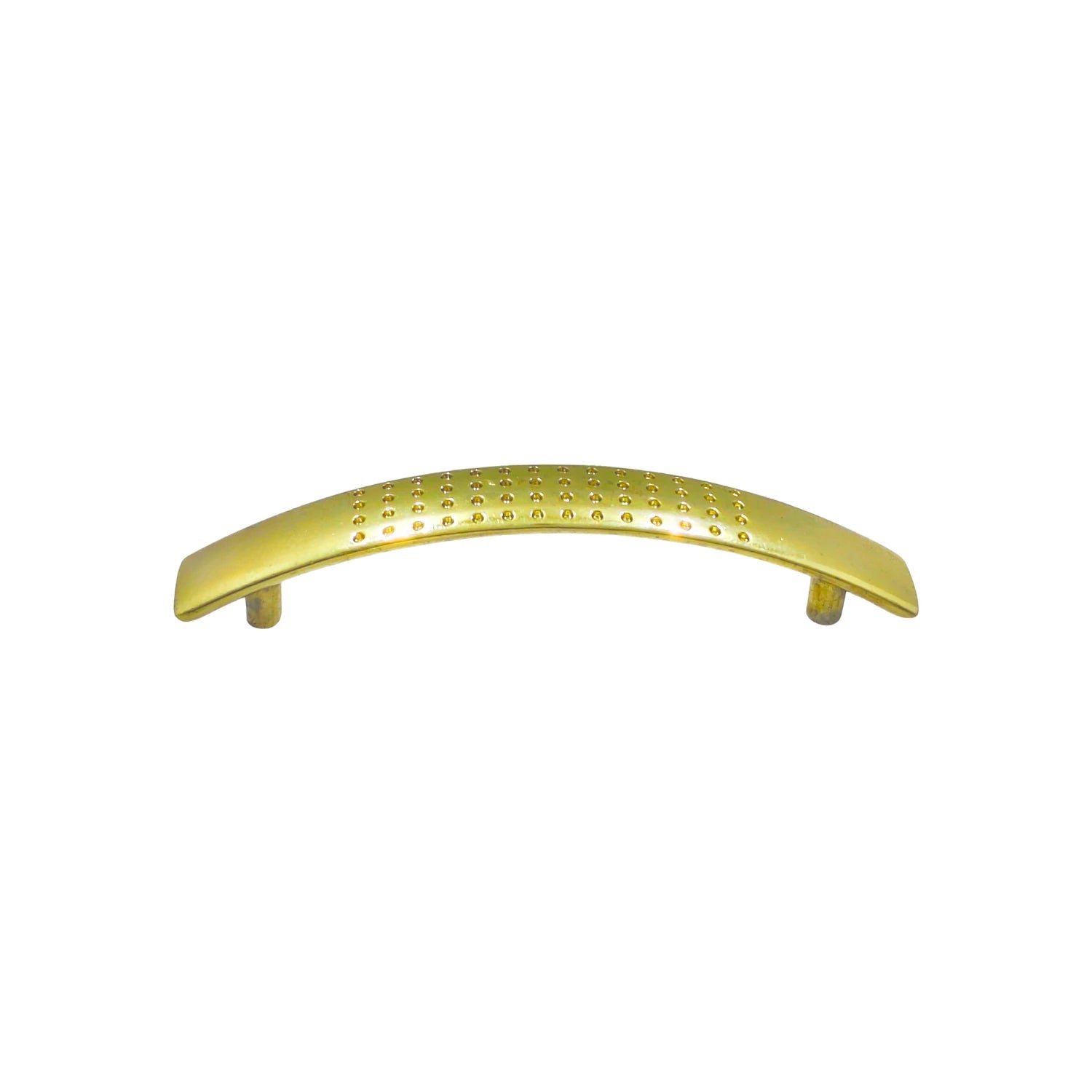Jaladera de latón brillante curva para mueble, diseño punteado estilo galaxia, 96mm