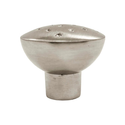 Pomo jaladera de mueble 28mm cromo mate galaxia, diseño perforado para gabinetes