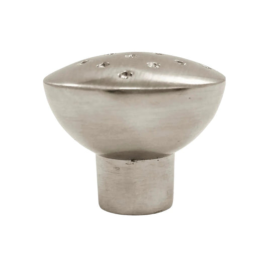 Pomo jaladera de mueble 28mm cromo mate galaxia, diseño perforado para gabinetes