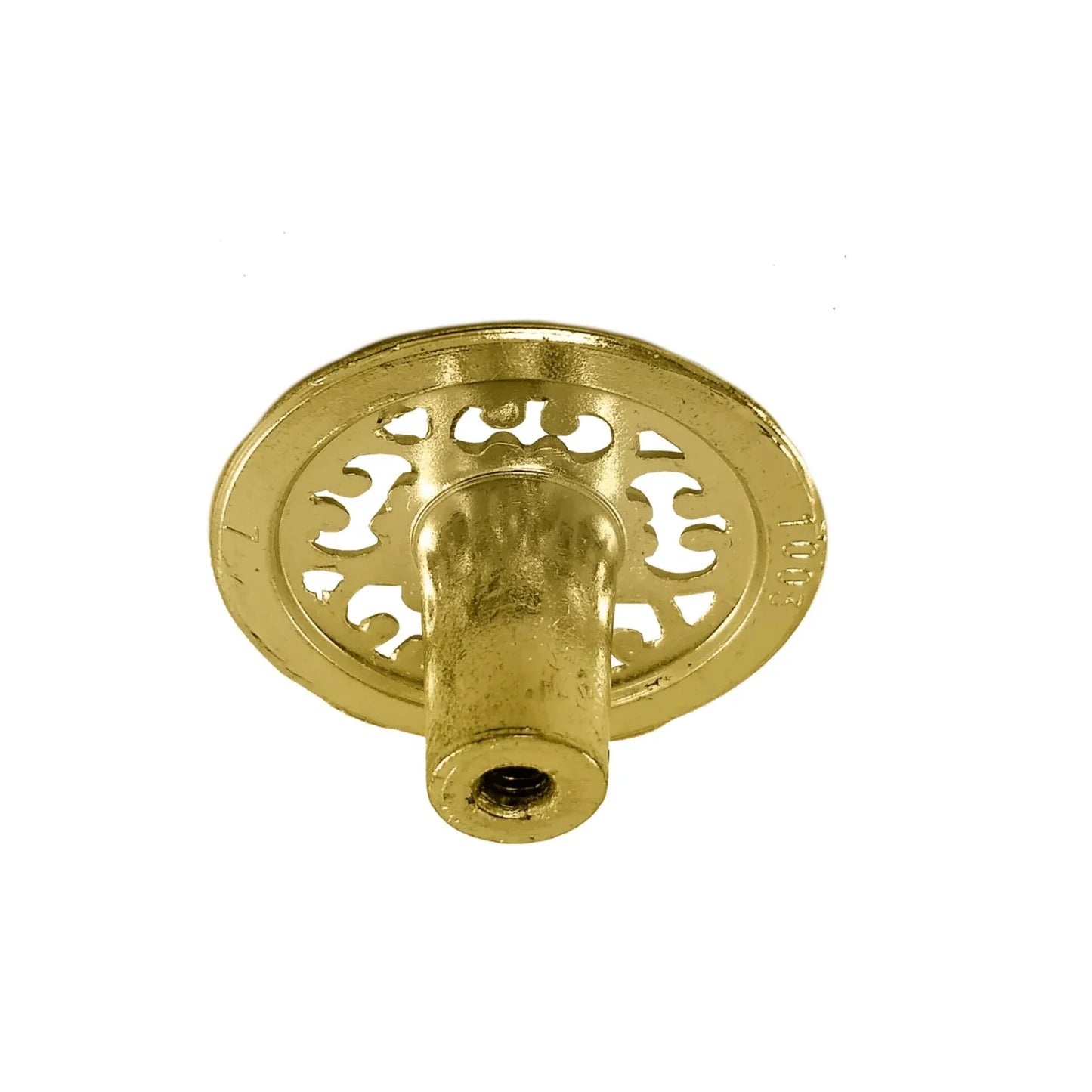 Jaladera 38 mm latón brillante Rish calada