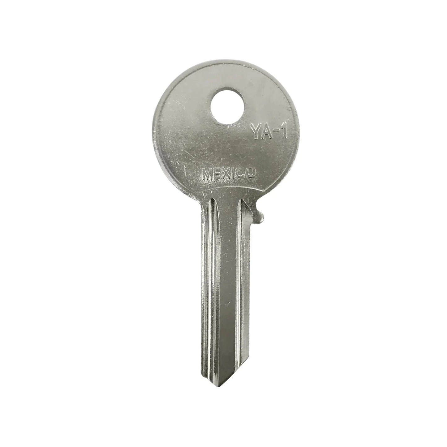 Forja de llave YA-1 niquelada plateada para cerrajería, ideal para duplicados y repuestos de cerraduras