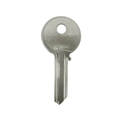Forja de llave YA-1 niquelada plateada para cerrajería, ideal para duplicados y repuestos de cerraduras