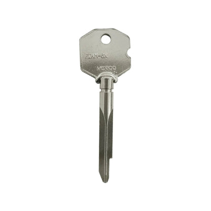 Forja llave tetra niquelada FIAM-6X para duplicado de cerraduras de seguridad