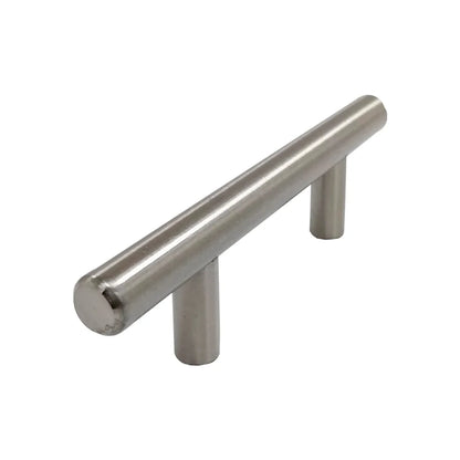 Jaladera 64 mm barra níquel satinado cepillado Rish 8124/64