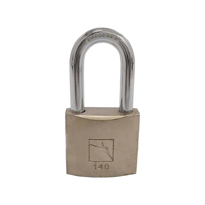 Candado de seguridad 40mm con gancho largo endurecido, cuerpo metálico bronce