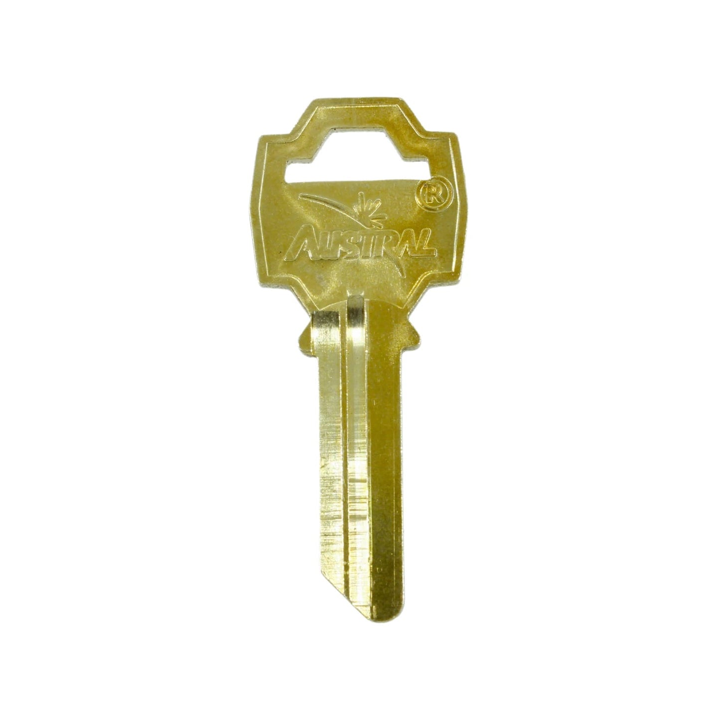 Forja de llave Austral FAN-55 latonada para cerrajería, repuesto original
