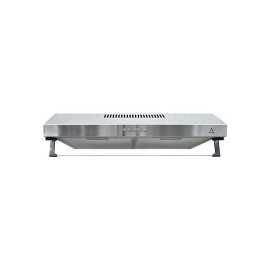 Campana extractora Supra de acero inoxidable para cocina bajo gabinete con controles frontales