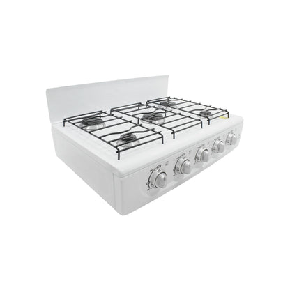 Estufa 5 quemadores sobreponer blanco Supra 5Q-B