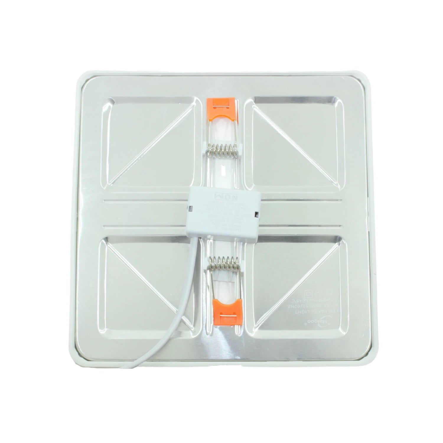 Lámpara panel LED Maigoo cuadrada para empotrar, con clips de fijación, color blanco.