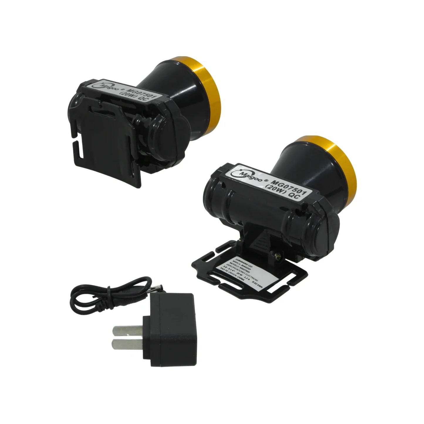 Lámpara minera recargable 1 led 20 W Maigoo MG07501