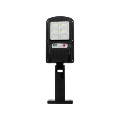 Lámpara urbana LED solar 50W negra para exterior con sensor de movimiento y soporte de montaje ajustable