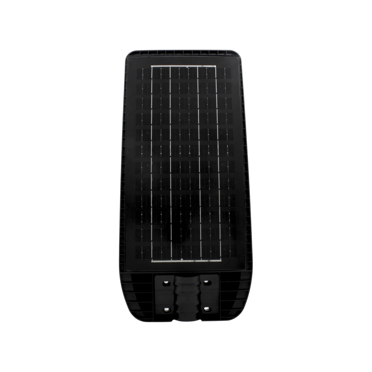 Lámpara solar urbana negra de 600W con panel fotovoltaico para iluminación de exteriores y alumbrado público