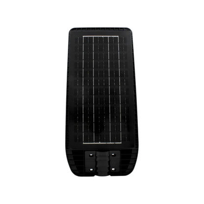 Lámpara solar urbana negra de 600W con panel fotovoltaico para iluminación de exteriores y alumbrado público