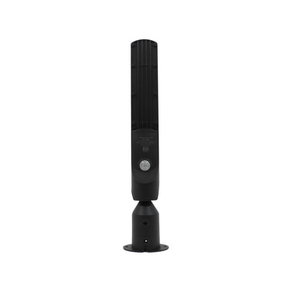 Lámpara urbana negra 50W con fotocelda, para alumbrado público.