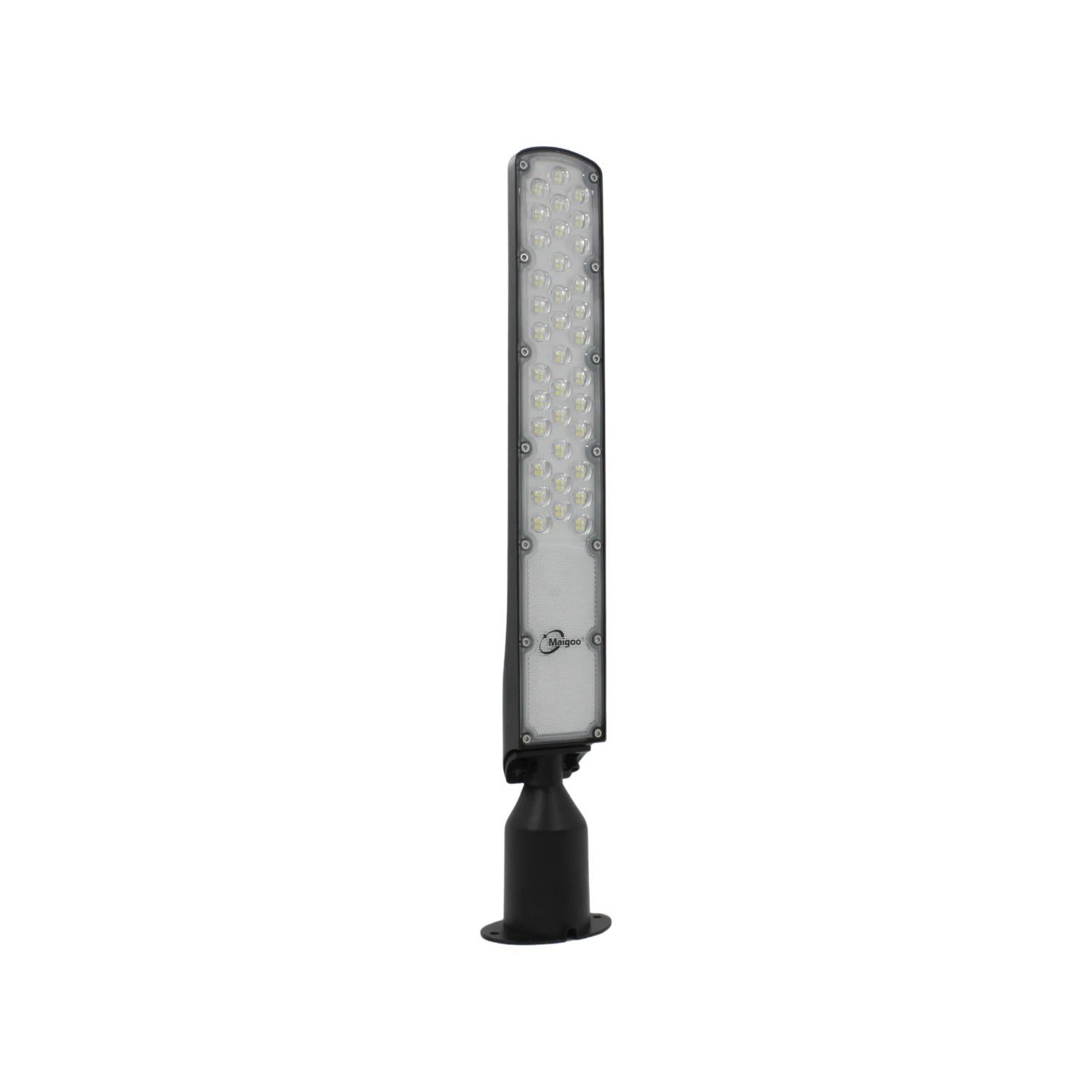 Lámpara urbana LED Maigoo 100W con fotocelda, luminaria vial negra para alumbrado público y exteriores, ahorro energético
