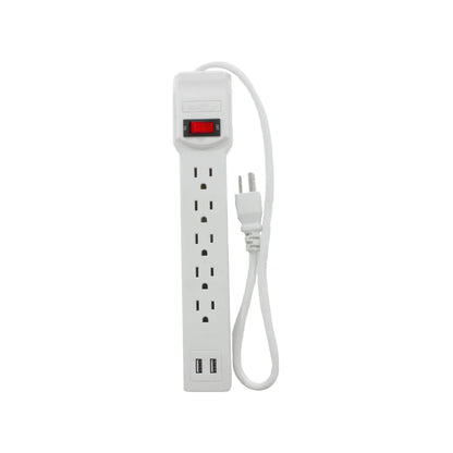 Multicontacto 5 entradas 1 USB  Super átomo SA203