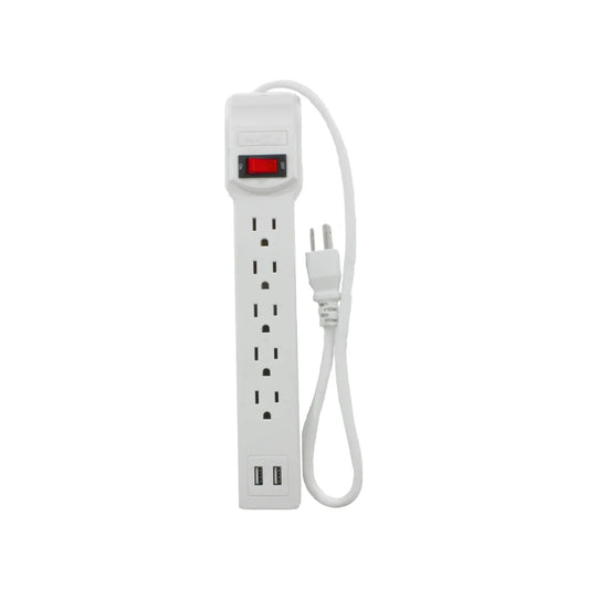 Multicontacto 5 entradas 1 USB  Super átomo SA203