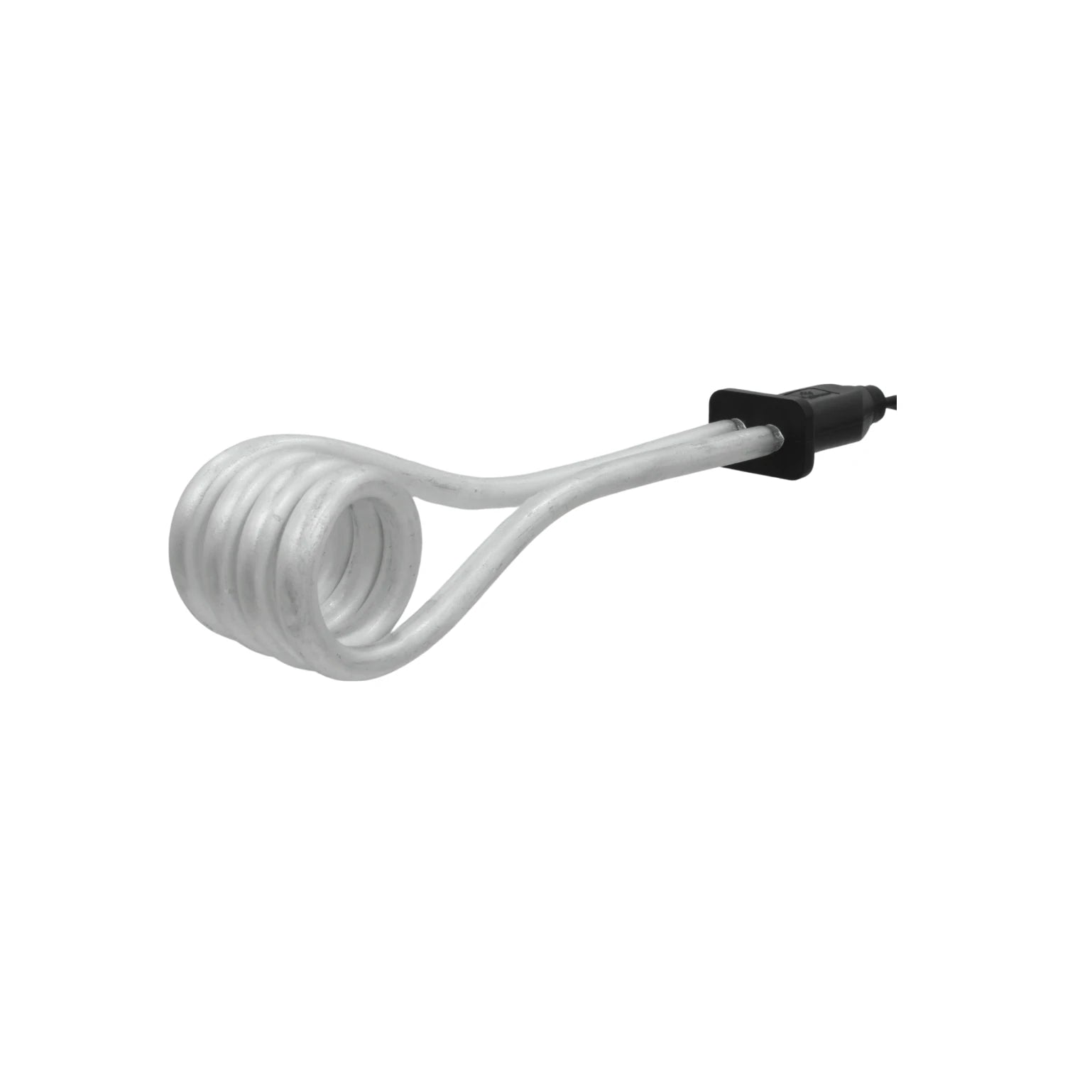Resistencia eléctrica de inmersión portátil para calentar agua, color plateado