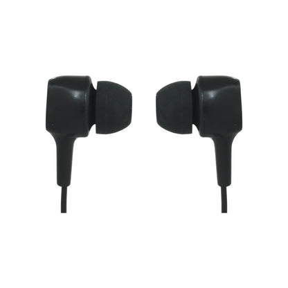 Audífonos in-ear negros con cable, manos libres