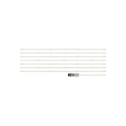 Guirnalda de luces LED blancas para decoración, con conector USB, para uso en interiores o exteriores.