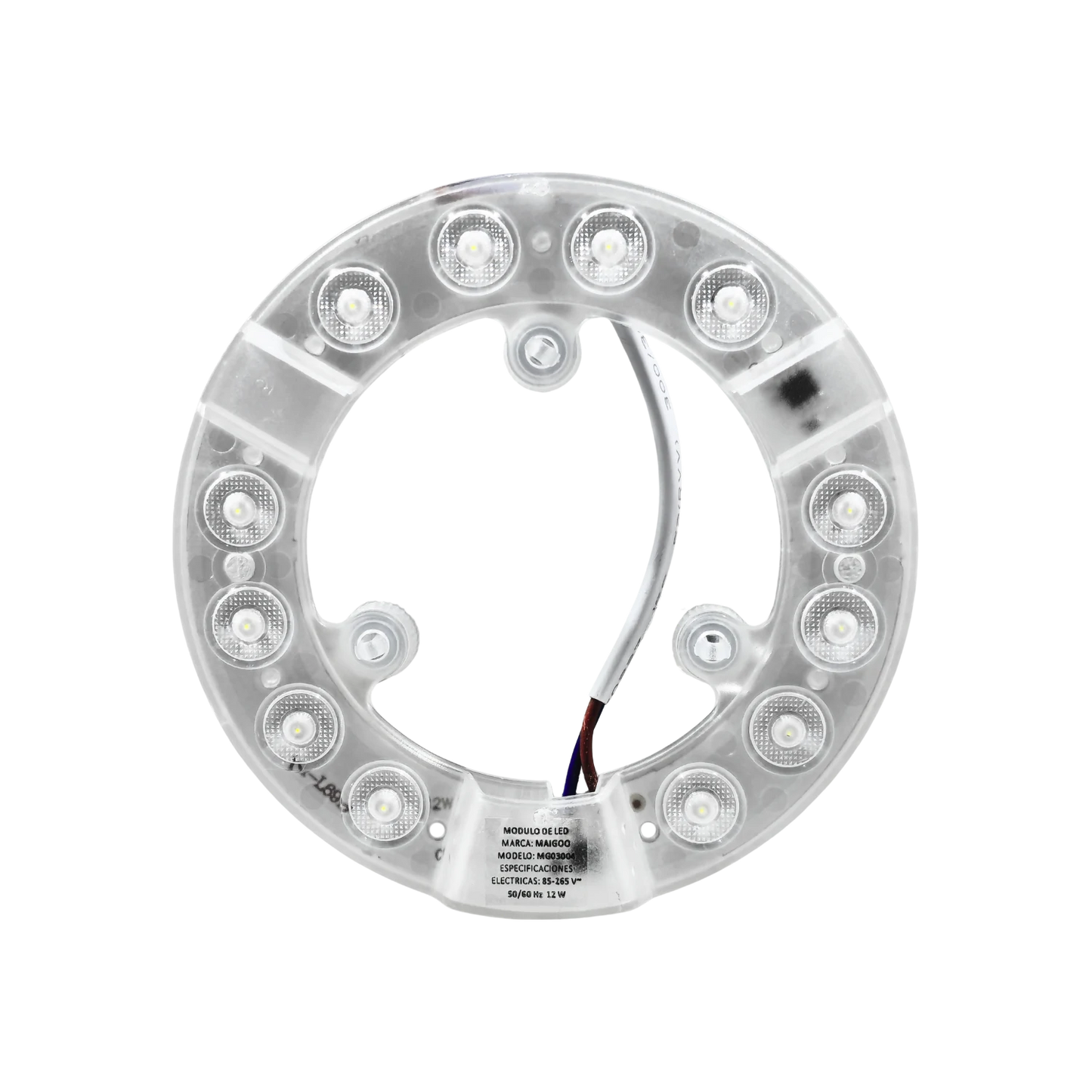 Repuesto módulo LED circular Maigoo MG03004 de 12W con imanes, luz blanca para lámparas de techo