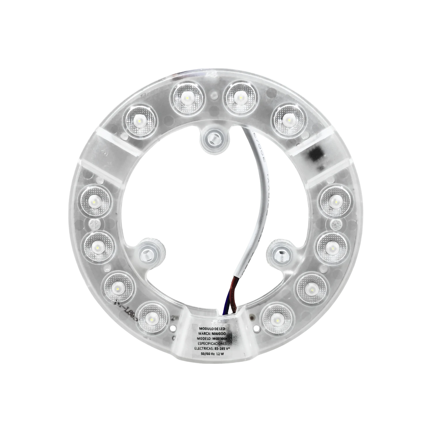 Repuesto módulo LED circular Maigoo MG03004 de 12W con imanes, luz blanca para lámparas de techo